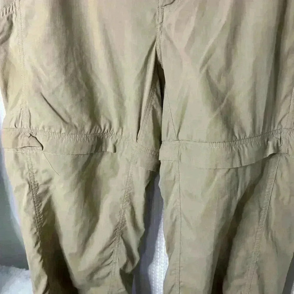 The North Face Pants Mens L Khaki Convertible Shorts Ankle Zip Hiking Cargo - Picture 3 of 13